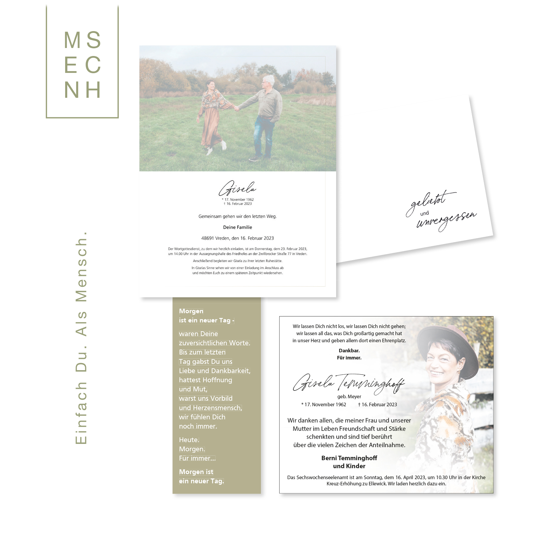 Beispiel Trauerkarte 2